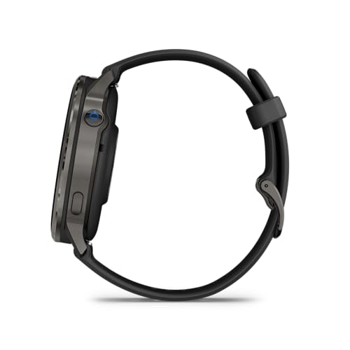 Garmin D2™ Air X15, Versatile Aviator Smartwatch with GPS, LED Flashlight, Health and Fitness Features, Aviation Weather, Built-in Microphone/Speaker, Slate with Black Silicone Band