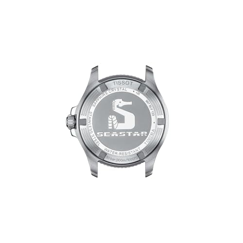 Tissot Unisex Tissot Seastar 1000 36mm 316L Stainless Steel case Quartz Watch, Grey, Stainless Steel, 18 (T1202101104100)
