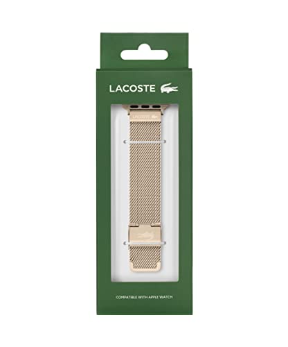 Lacoste Apple Watch Ionic Plated Carnation Gold Strap