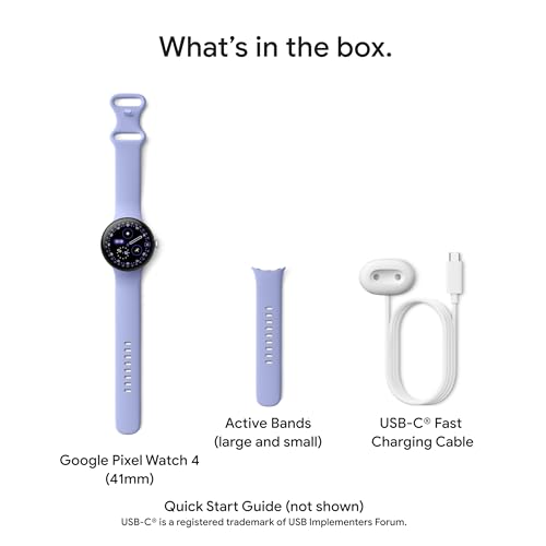Google Pixel Watch 4 (45mm) - Android Smartwatch with Heart Rate and Sleep Tracking - 30-Hour Battery - Fitness Tracking - Google AI - Satin Moonstone Aluminum Case - Moonstone Active Band - Wi-Fi