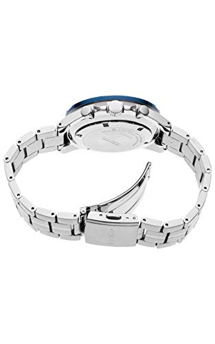 SEIKO SSB345 Watch for Men - Essentials - with Quartz Chronograph, Tachymeter Bezel, Blue Ion-Finish, Date Calendar, Stainless Steel Case and Bracelet, and 100m Water-Resistant