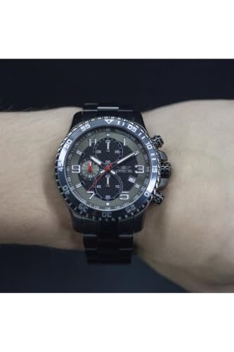 Invicta Men's 14879 Specialty Chronograph Silver Grey Dial Gunmetal Ion-Plated Stainless Steel Watch