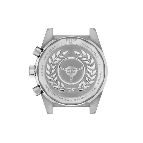 Tissot PR516 40mm, Swiss Quartz Chronograph Watch for Men, Stainless Steel Case, White Dial, T1494171101100