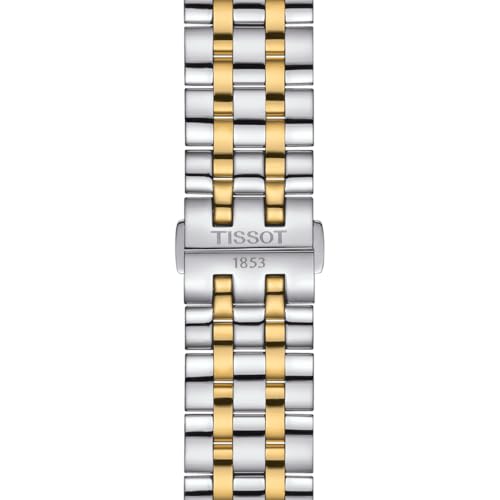 Tissot mens Classic Dream Stainless Steel Dress Watch gold T1294072203101
