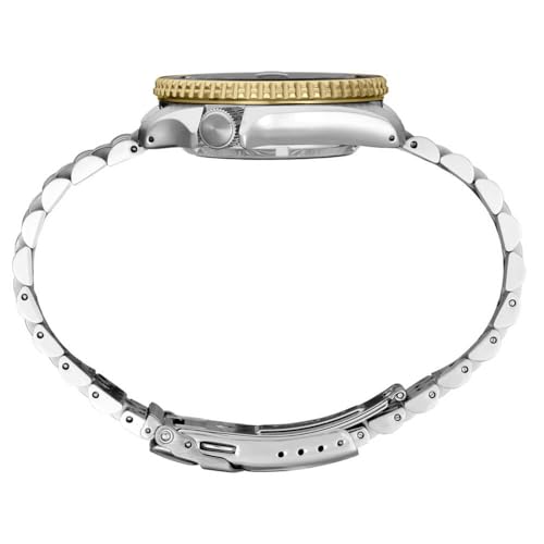 SEIKO SSK021 Automatic Watch for Men - 5 Sports Collection - Men's Sport Watch, Stainless Steel, Charcoal Dial, GMT Hand - Water-Resistant 100M