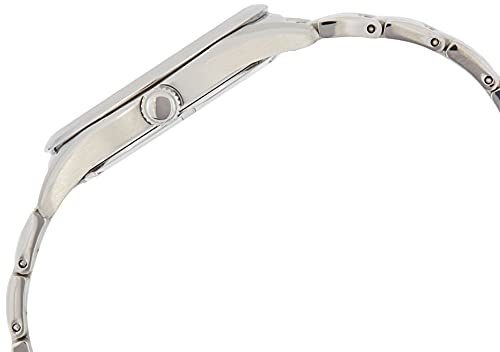 Seiko SUR307 Watch for Men - Essentials - Silver Dial with Sunray Finish, Date Calendar, LumiBrite Hands, Stainless Steel Case & Bracelet, and 100m Water Resistant