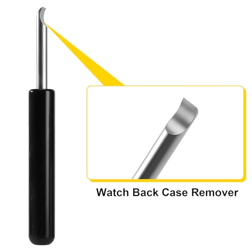 Botober 4 PCS Professional Watch Back Removal Tool，Pry Back Case Opener， Battery Replacement Set, Watch Repair Kits