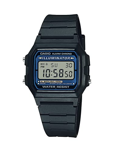 Casio F-105W-1A Vintage Illuminator | Classic Digital Watch | EL Backlight | 1/100-Second Stopwatch | Daily Alarm | 7-Year Battery | Water Resistant | Unisex