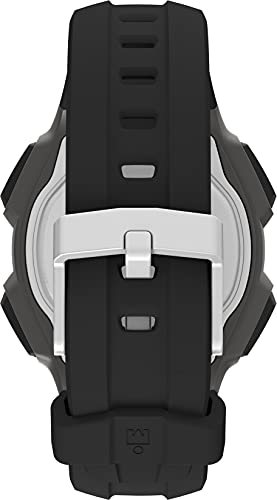 Timex Men's Ironman Triathlon Classic 30 38mm Watch – Gray & Black Case Orange Accents with Black Resin Strap