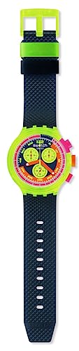 Swatch Big Bold Chrono Biosourced Unisex Watch Casual Polymer Yellow Automatic Waterproof Neon to The Max