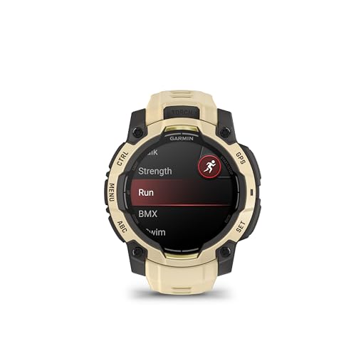 Garmin Instinct® 3 – 45 mm, AMOLED Display, Rugged Outdoor GPS Smartwatch, Built-in Flashlight, Alpine Rush Collection Limited Edition Color, Citrine with Citrine Band