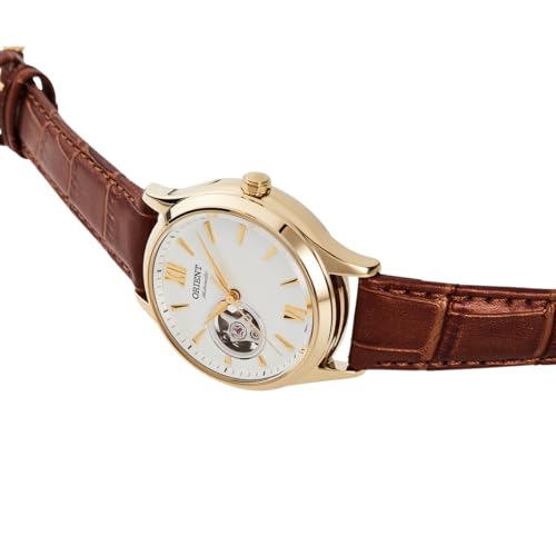 Orient RN-AG0728S Women's Automatic Watch, Mechanical, Automatic, Open Heart, Dial color - white, Classic Ladies Watch
