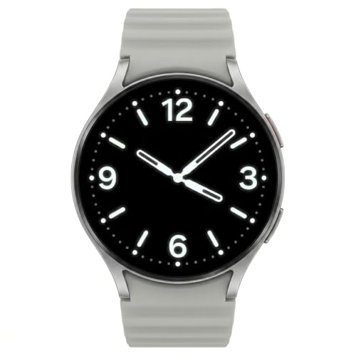 Samsung Galaxy Watch 7 (44mm) AI Smartwatch w/ 1.5" AMOLED, Wear OS 5, Wi-Fi, Bluetooth, Heart Rate, Sleep Apnea & GPS Fitness Tracker, International Model L310 (w/Fast Charger, Silver)
