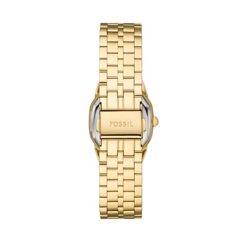 Fossil Women's Watch, Harlow Three-Hand Gold Stainless Steel Bracelet Watch for Women