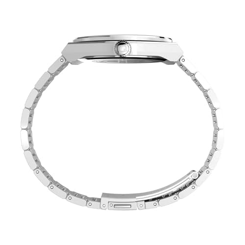 Timex Men's Continental 39mm Watch - Stainless Steel Bracelet Black Dial Stainless Steel Case