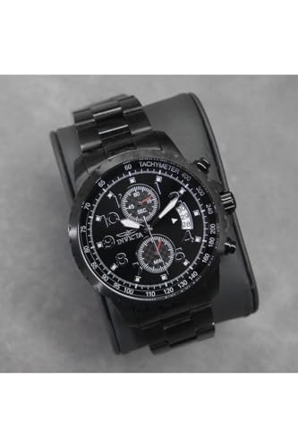 Invicta Men's 13787 Specialty Chronograph Black Dial Black Ion-Plated Stainless Steel Watch