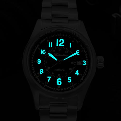 ADDIESDIVE Automatic Field Watch Sapphire Crystal NH35A Movement 200 M Waterproof BGW9 Luminous Vintage Matte Brown Dial