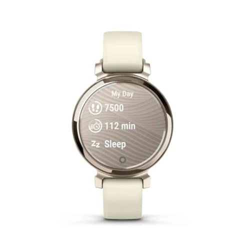 Garmin Lily 2, Small and Stylish Smartwatch, Hidden Display, Patterned Lens, Up to 5 Days Battery Life, Coconut (Renewed)
