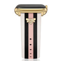 MOINSPIRE Designer Leather Bands with Charms Compatible with Apple Watch 38mm 40mm 41mm 42mm(S11/10) Women Men Genuine Leather Strap Elegant Wristbands for iWatch Series 11/10/9/8/7/6/5/3/2/1/SE/Ultra