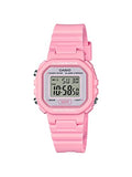 Casio LA-20WH Series | Women's Digital Watch | Compact Square Design | LED Illuminator | 1/100-Second Stopwatch | Daily Alarm | 5-Year Battery