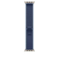 Apple Watch Band - Trail Loop - 49mm - Blue/Bright Blue - S/M - Natural Titanium Finish