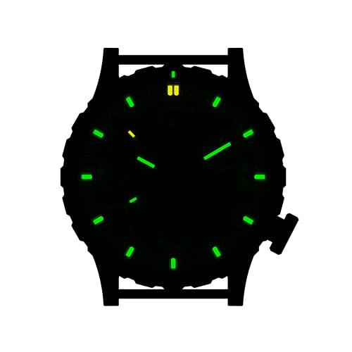 HAZARD 4 Heavy Water Diver(TM) BlackTie White GMT: Titanium Tritium Dive-Watch - "B"