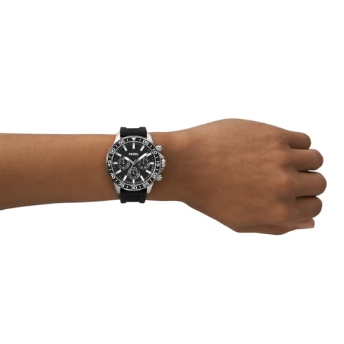 Bannon Multifunction Black Silicone Watch BQ2494