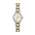 RELIC by Fossil Women's Charlotte Three-Hand Date Silver and Gold Two-Tone Alloy Metal Bracelet Watch, Gold and Silver Watch for Women