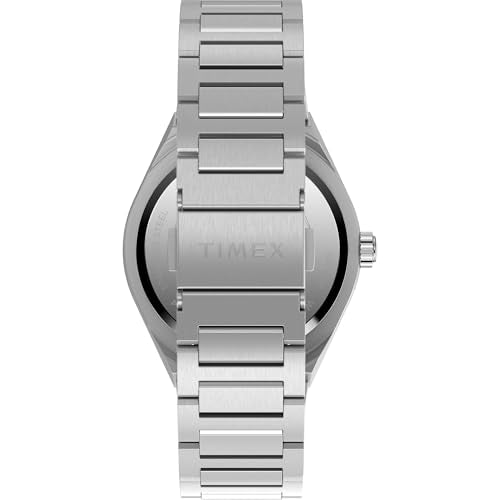 Timex Men's Continental 39mm Watch - Stainless Steel Bracelet Black Dial Stainless Steel Case