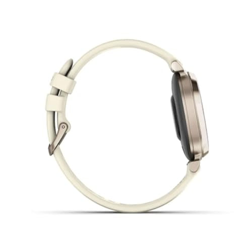 Garmin Lily 2, Small and Stylish Smartwatch, Hidden Display, Patterned Lens, Up to 5 Days Battery Life, Coconut (Renewed)