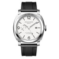 GMT Watches for Men Automatic 45MM Date 10ATM Waterproof Seagull ST2557 Movement LuminousStainless Steel Sapphire Glass Mechanical Wristwatches S8441 (Silicone White)