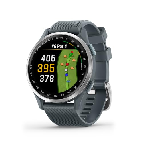 Garmin Approach S44 GPS Golf Smartwatch | Signature Series Modern Power Stand Bundle