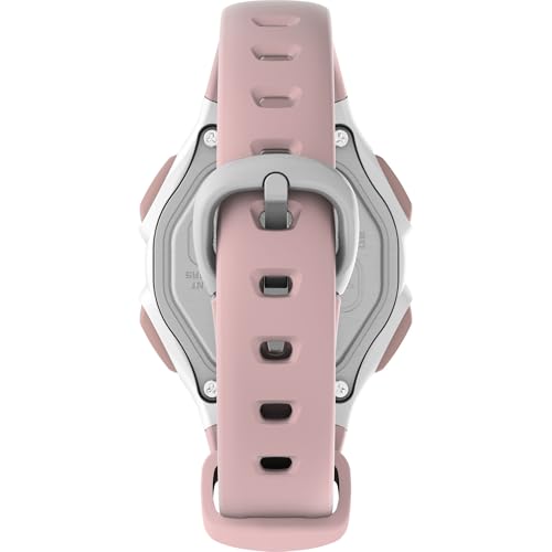 Timex Unisex Triathlon Classic 30 Lap 34mm Watch - Pink Strap Digital Dial Gray Case