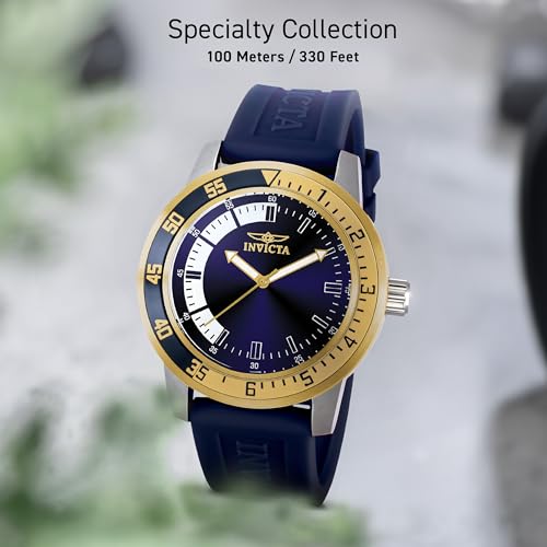 Invicta Men's 12847 Specialty Blue Dial Blue Polyurethane Watch