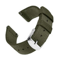 Archer Watch Straps - Premium Nylon Quick Release Watch Bands (Olive, 20mm)