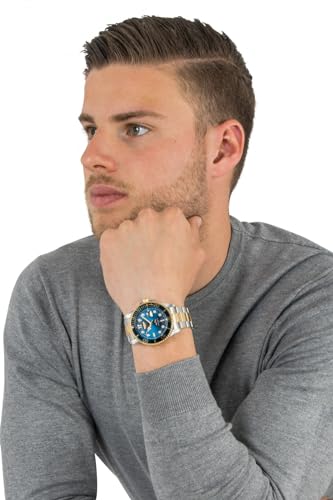 Invicta Mens Pro Diver Quartz Watch, Two Tone, 30021