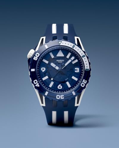 Swatch Scuba Unisex Casual Watch Bio-sourced Blue Quartz Water Resistant SEA WASP