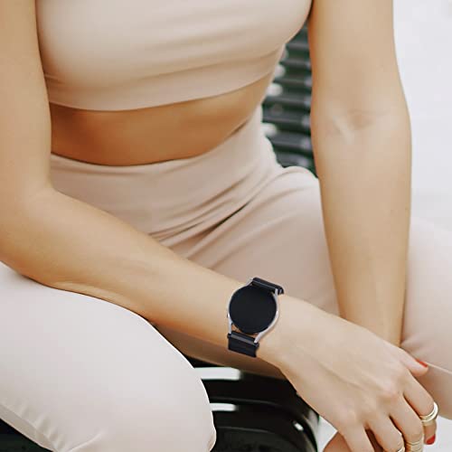 Bolesi 8 Pack Stretchy Nylon Watch Band Compatible with Samsung Galaxy Watch 7/6/5/4/FE,20mm Strap for Galaxy 6 Classic/5 Pro/Active 2 Women