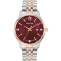 Bulova Men's Dress Classic Diamond Watch, 3-Hand Date Quartz Watch, Stainless Steel Bracelet, 41mm