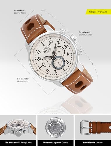Invicta Men's 16009 S1 Rally Analog Display Quartz Brown Watch