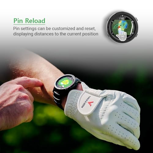 Voice Caddie A3 Golf Watch w/Green Undulation No Monthly Subscription 40k+ Preinstalled Courses Lightweight w/Slope Mode 1.3" Color Touchscreen Pin Reload Smart Green View Golf GPS & Fitness Mode BK