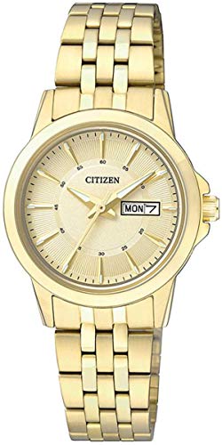 Citizen Quartz Womens Watch, Stainless Steel, Classic, Gold-Tone (Model: EQ0603-59P)