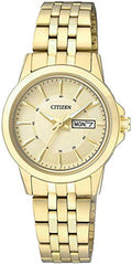 Citizen Quartz Womens Watch, Stainless Steel, Classic, Gold-Tone (Model: EQ0603-59P)