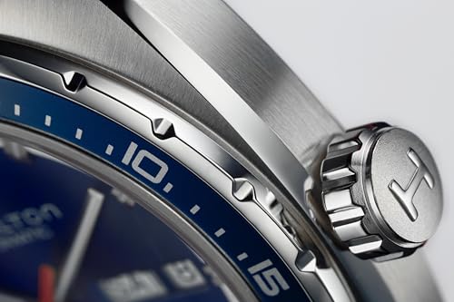 Hamilton American Classic Automatic Men's Watch, 42mm Stainless Steel Case, Swiss Made, Blue Dial Analog Wrist Watch for Men, 50m Waterproof, Sapphire Crystal, 3-Hand Movement, Cow Leather Strap