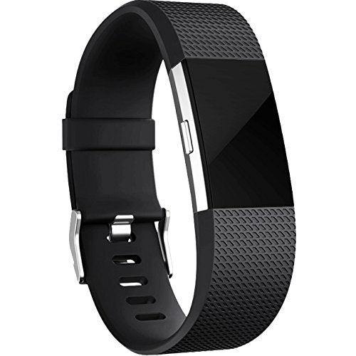 Maledan Bands Replacement Compatible with Fitbit Charge 2, 3-Pack, Large Gray/Blue/Black