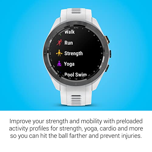 Garmin Approach S70, Premium GPS Golf Watch, (Renewed)