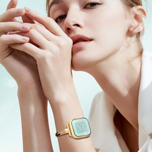 Missair Thin Band Compatible with Apple Watch 38mm 40mm 41mm 42mm 44mm 45mm 46mm 49mm for Women, Slim Bracelet Designer Dressy Stainless Steel Metal Strap for iWatch Series 11 10 9 8 7 6 5 4 SE Ultra