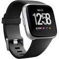 Wepro Band Compatible with Fitbit Versa 2 Bands for Women Men, Soft Band Compatible with Fitbit Versa Bands, Sport Waterproof Breathable Replacement Wristbands Strap for Versa Lite, Small, Black
