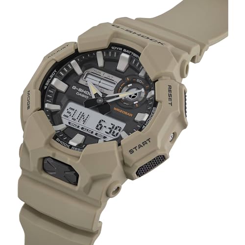 Casio G-Shock Analog-Digital Beige Resin Watch 10 Year Battery GA010-5A