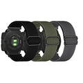 3 Packs Stretchy Nylon Bands Compatible with Garmin Instinct/Instinct 2 Solar/Instinct 3 45mm, 22mm Sport Breathable Wristband for Garmin Instinct Tactical/Solar/Tide/Esports (Black/Gray/Army Green)